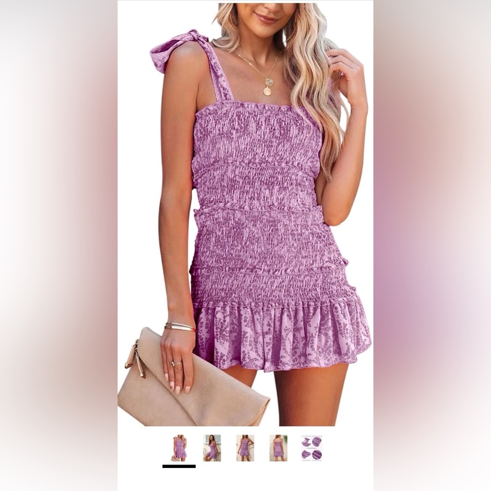 Elegant Purple Women's Dress